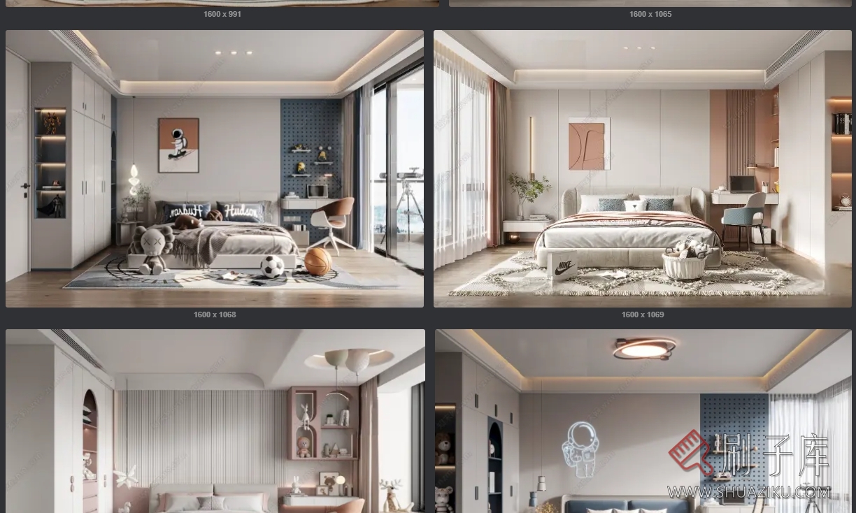 图片[2]-精选草图大师儿童房SU模型-20套-刷子库