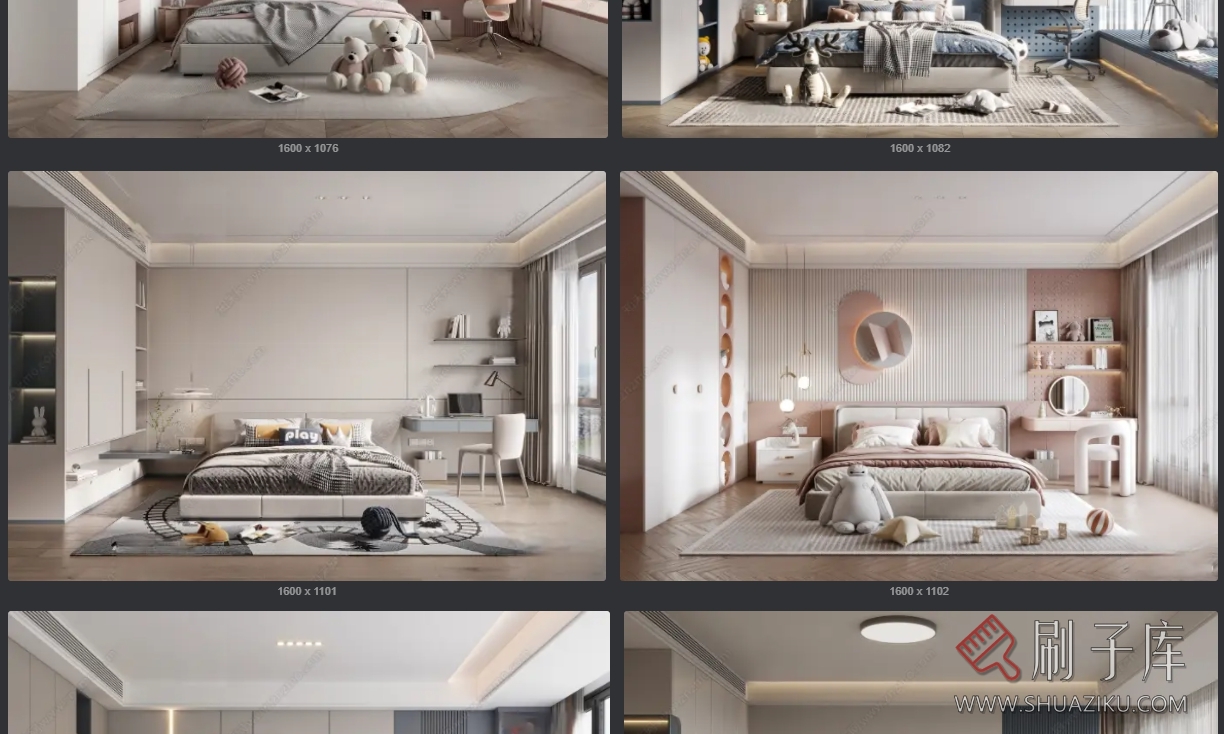 图片[3]-精选草图大师儿童房SU模型-20套-刷子库