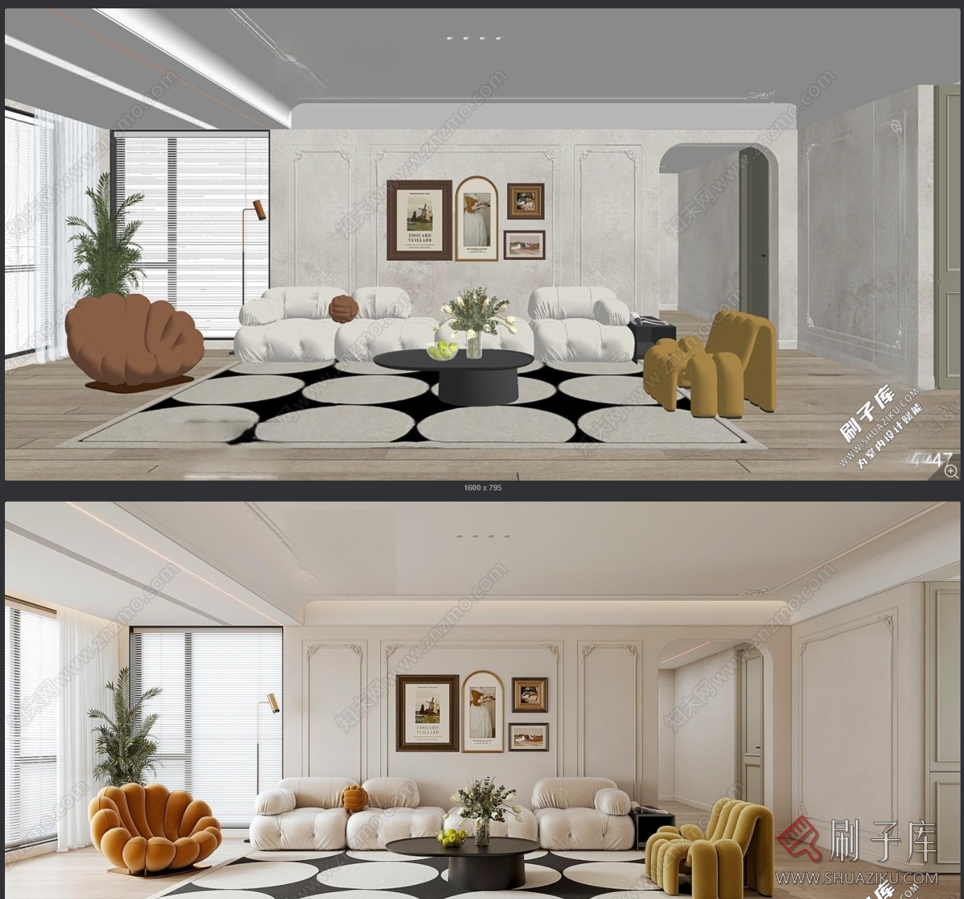 图片[1]-法式家装草图大师室内设计SU模型库-刷子库