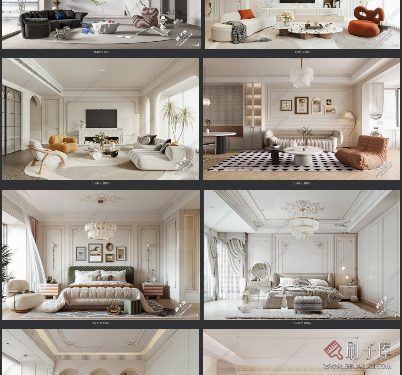 图片[6]-法式家装草图大师室内设计SU模型库-刷子库