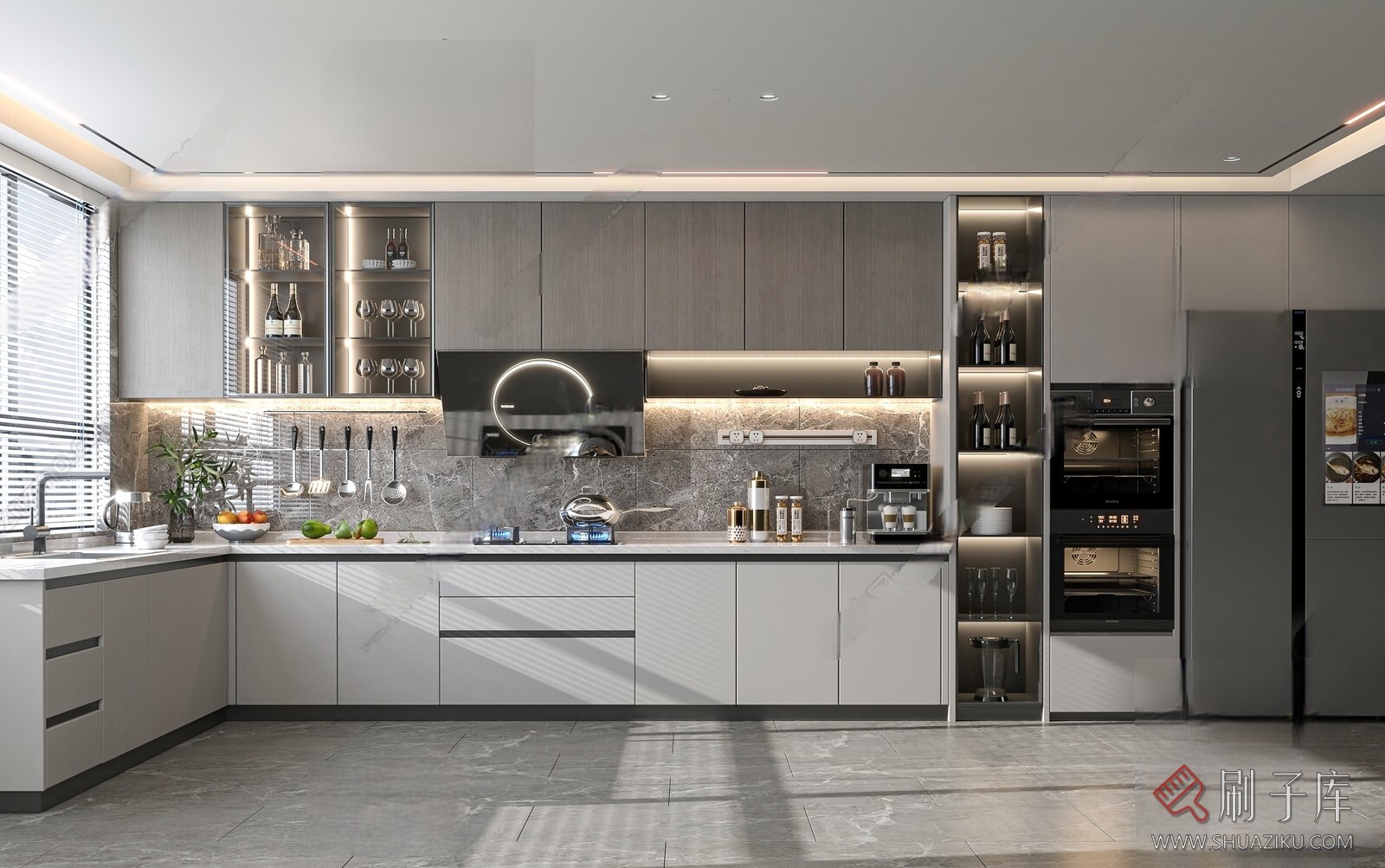 图片[1]-草图大师厨房橱柜SU模型库-45套-刷子库