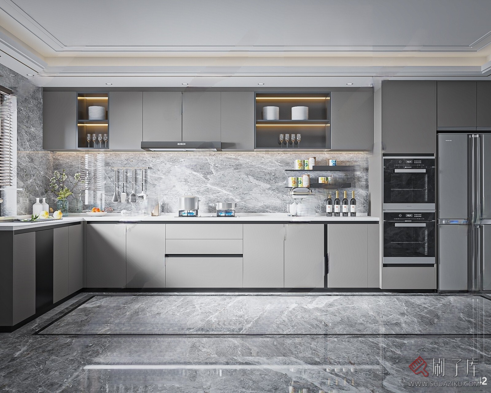 图片[11]-草图大师厨房橱柜SU模型库-45套-刷子库