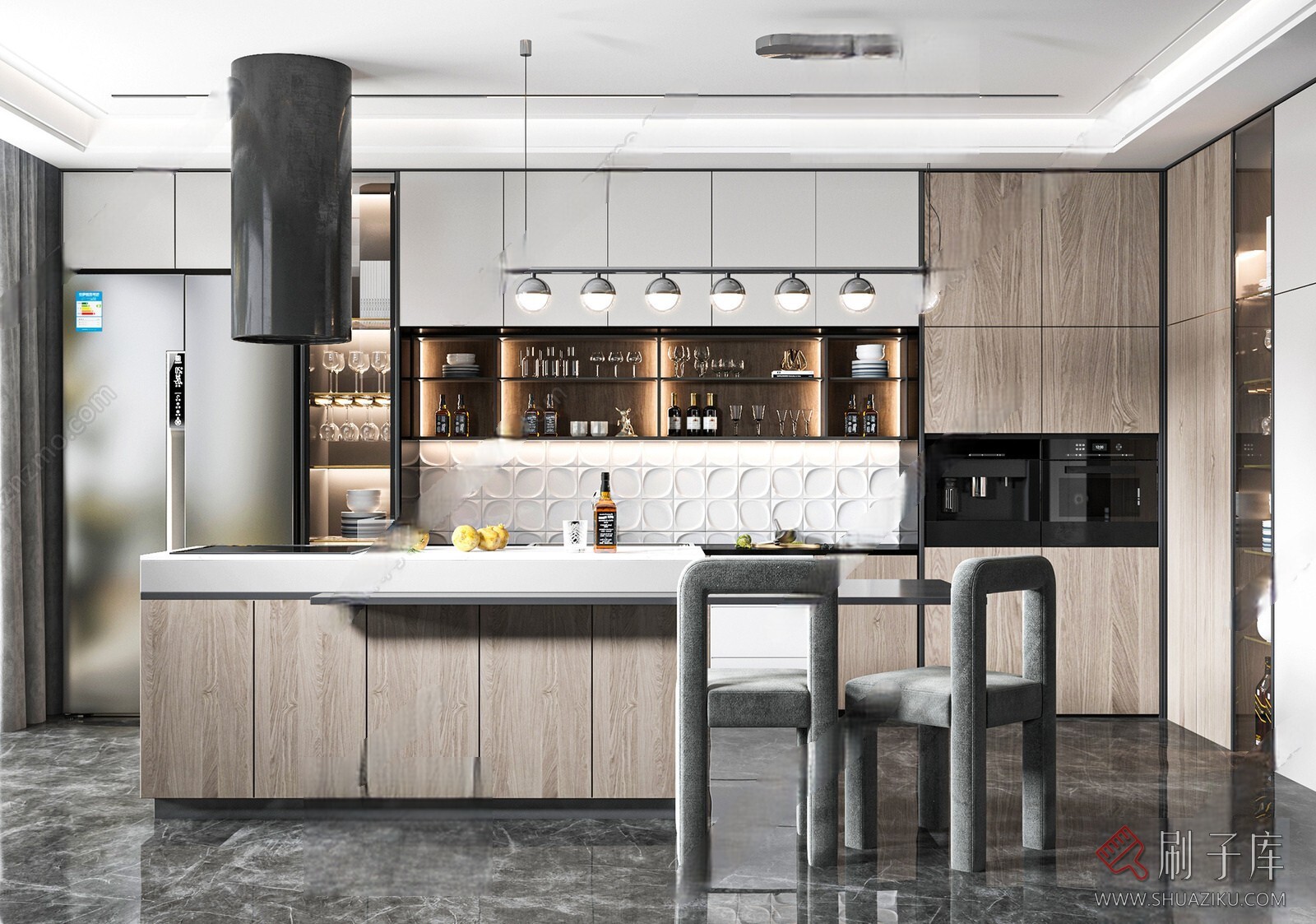 图片[13]-草图大师厨房橱柜SU模型库-45套-刷子库