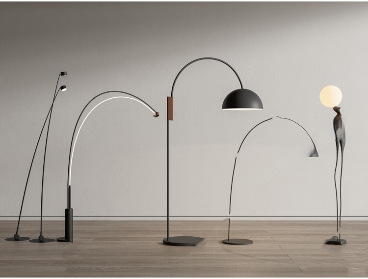 图片[2]-落地灯台灯SU模型库现代轻奢侘寂风奶油家装室内日式灯具草图大师-刷子库