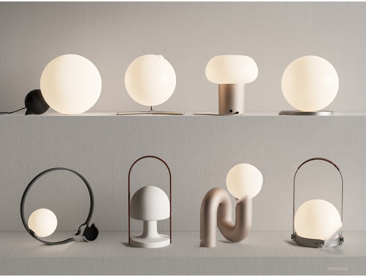 图片[4]-落地灯台灯SU模型库现代轻奢侘寂风奶油家装室内日式灯具草图大师-刷子库