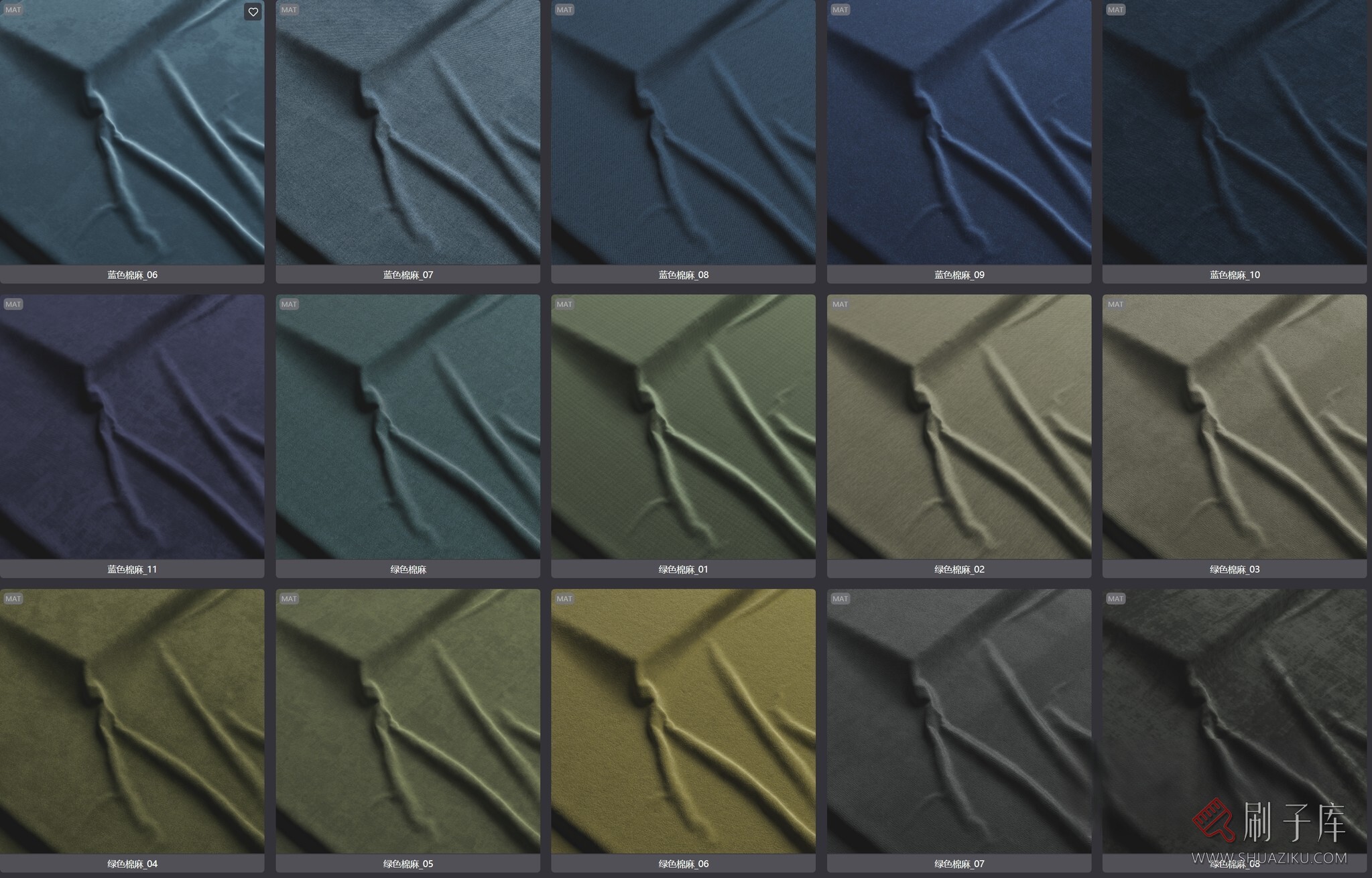 图片[1]-60个高品质棉麻corona材质-刷子库