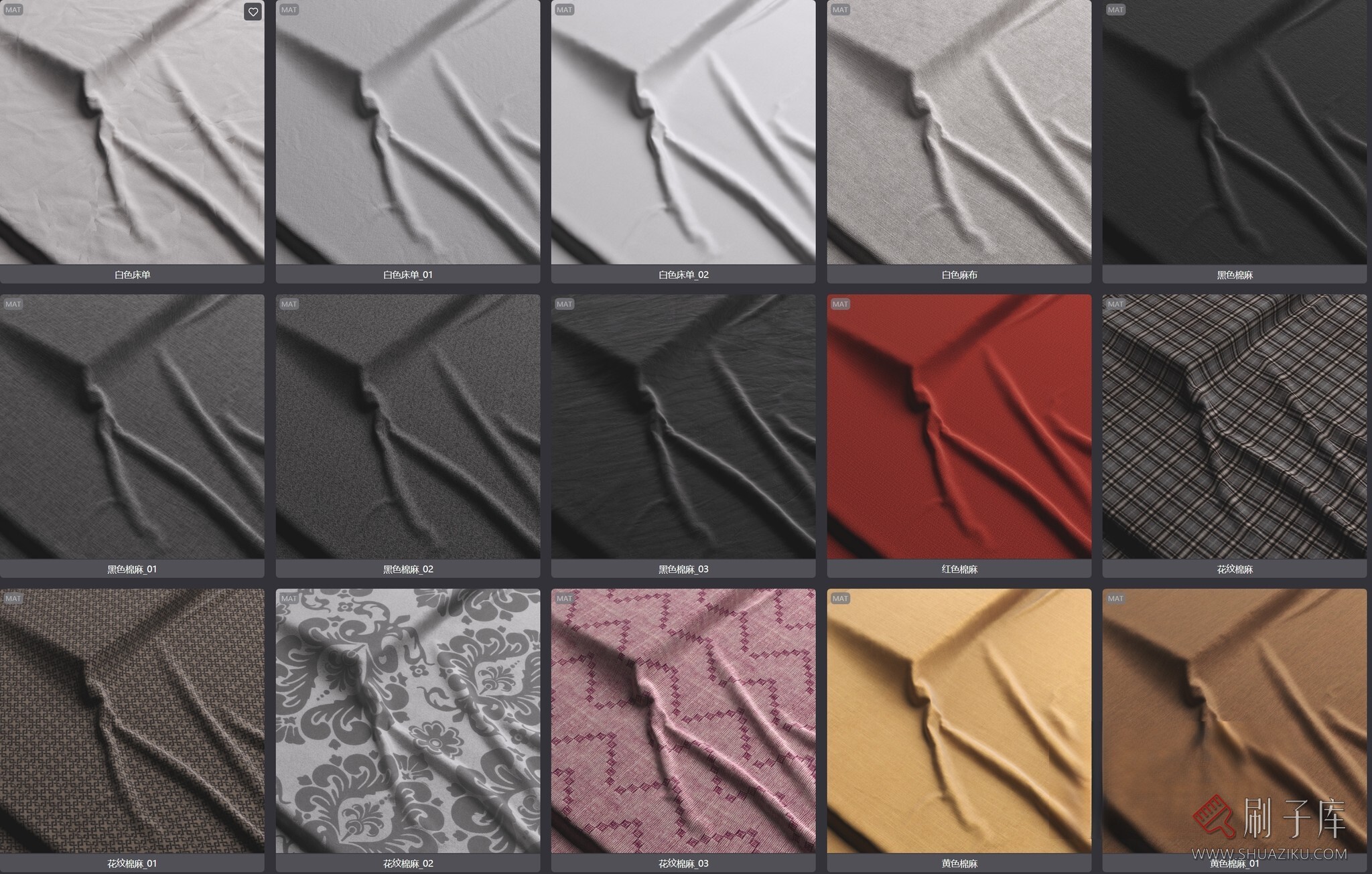 图片[3]-60个高品质棉麻corona材质-刷子库