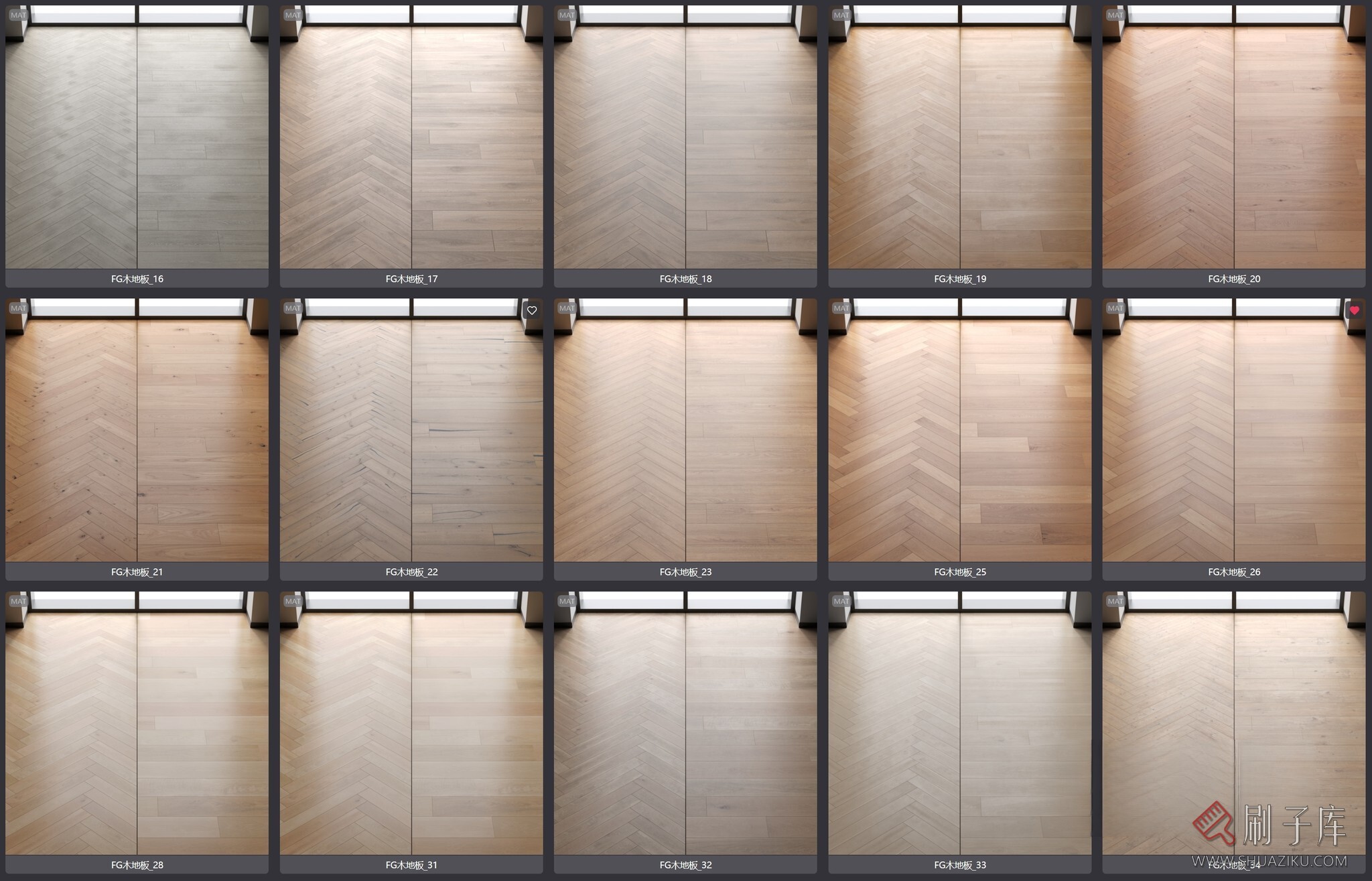 图片[2]-22个高品质贴图木地板corona材质-刷子库