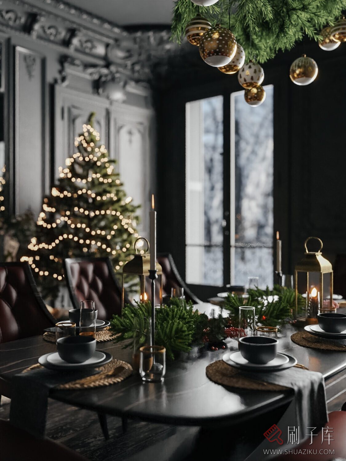 图片[6]-圣诞室内客厅-刷子库