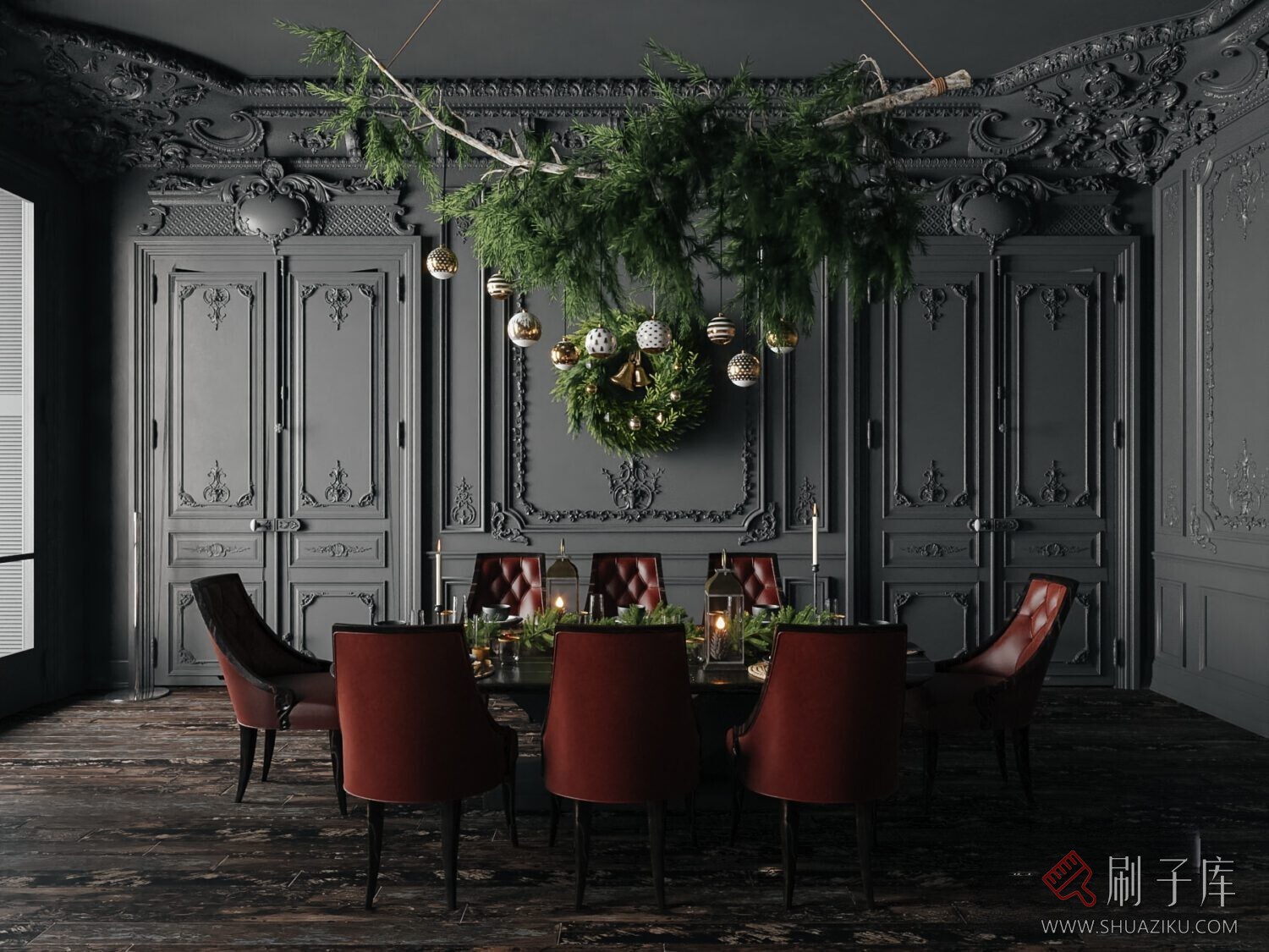 图片[9]-圣诞室内客厅-刷子库