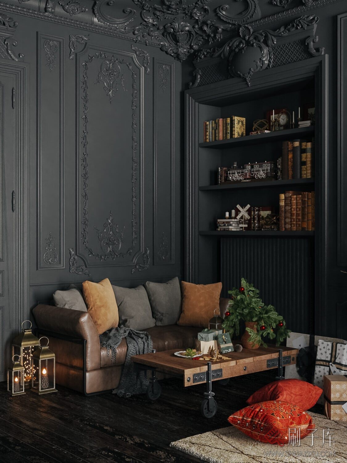图片[13]-圣诞室内客厅-刷子库