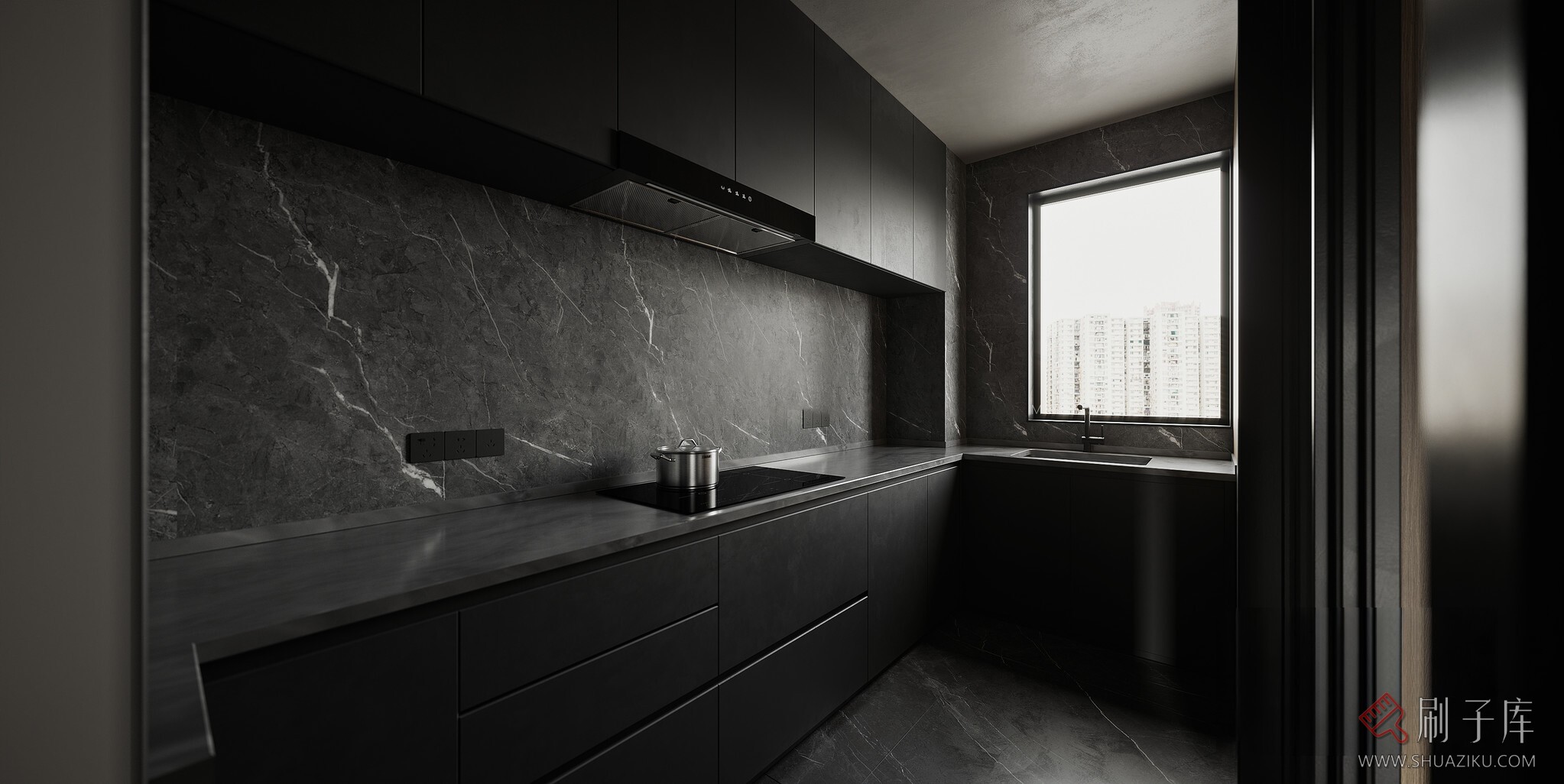 图片[1]-暗黑系写实客餐厅-刷子库