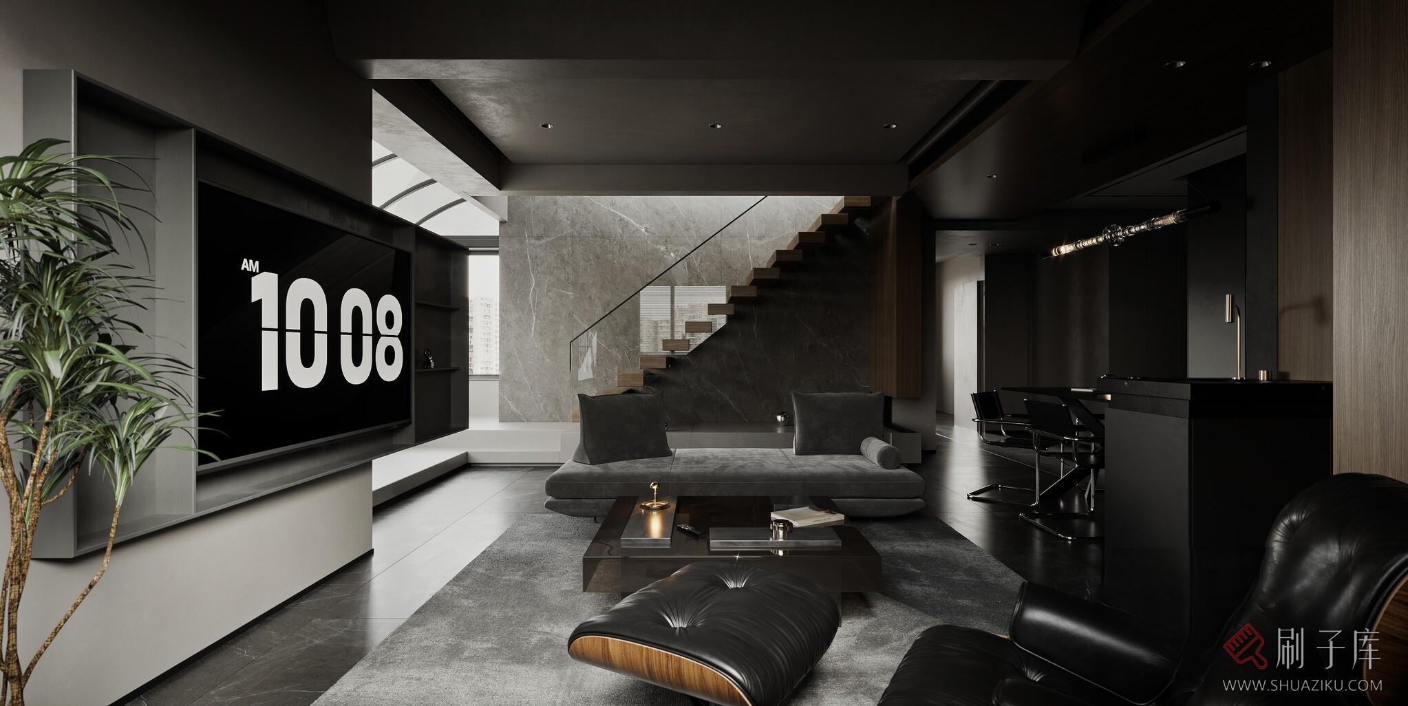 图片[7]-暗黑系写实客餐厅-刷子库