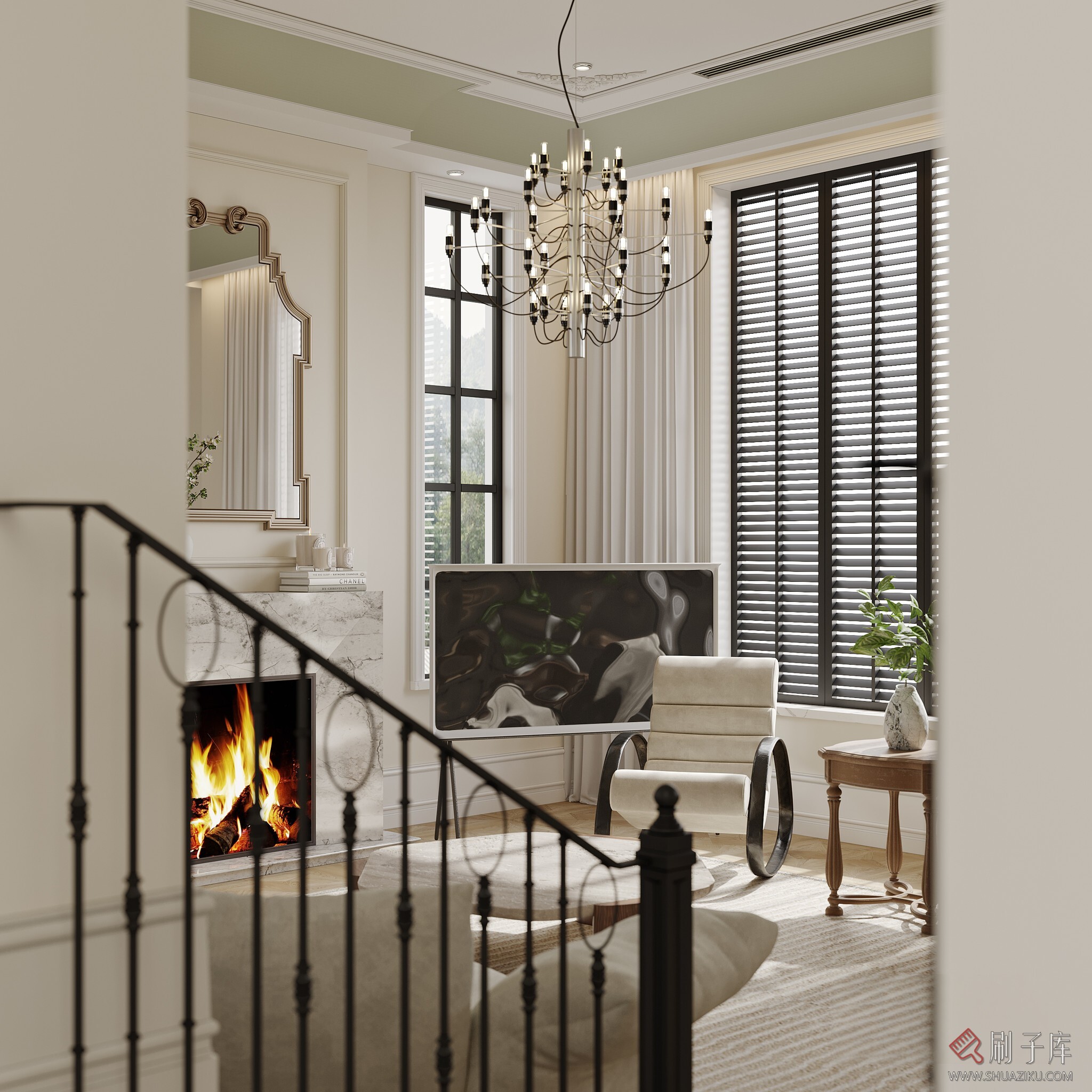 图片[5]-美式客厅-刷子库