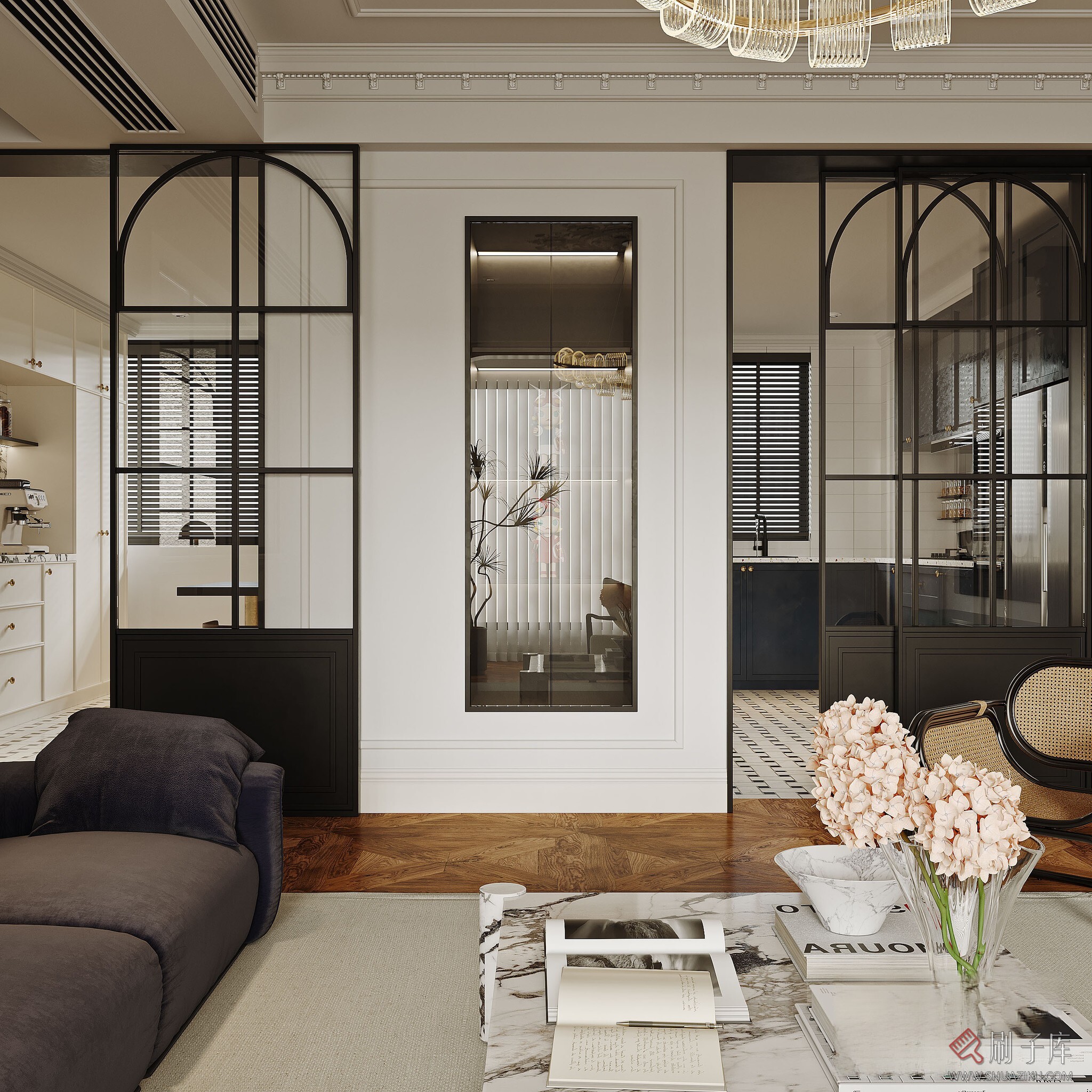 图片[6]-法式客餐厅3d写实模型-刷子库