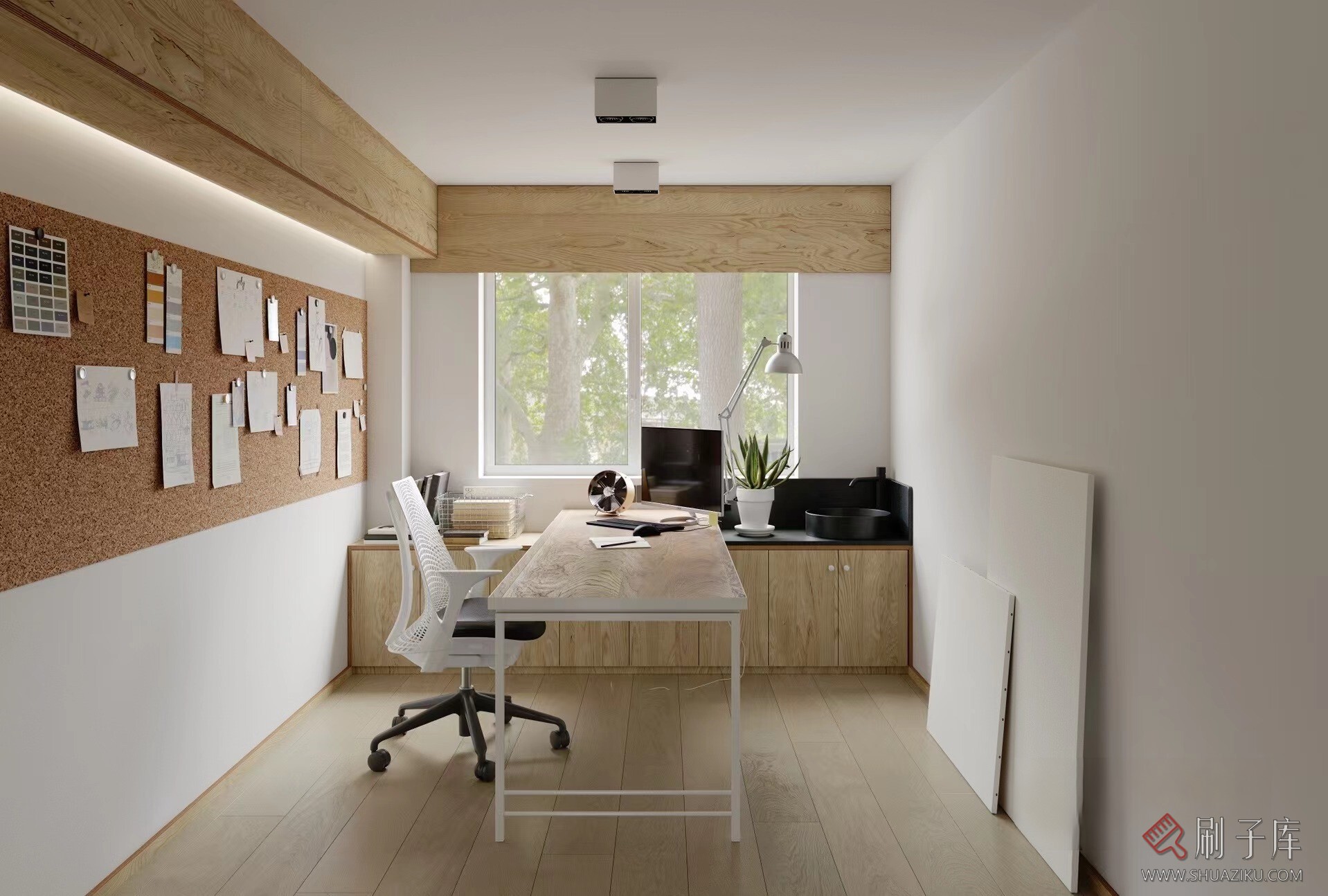 图片[3]-现代工作室3d写实模型-刷子库