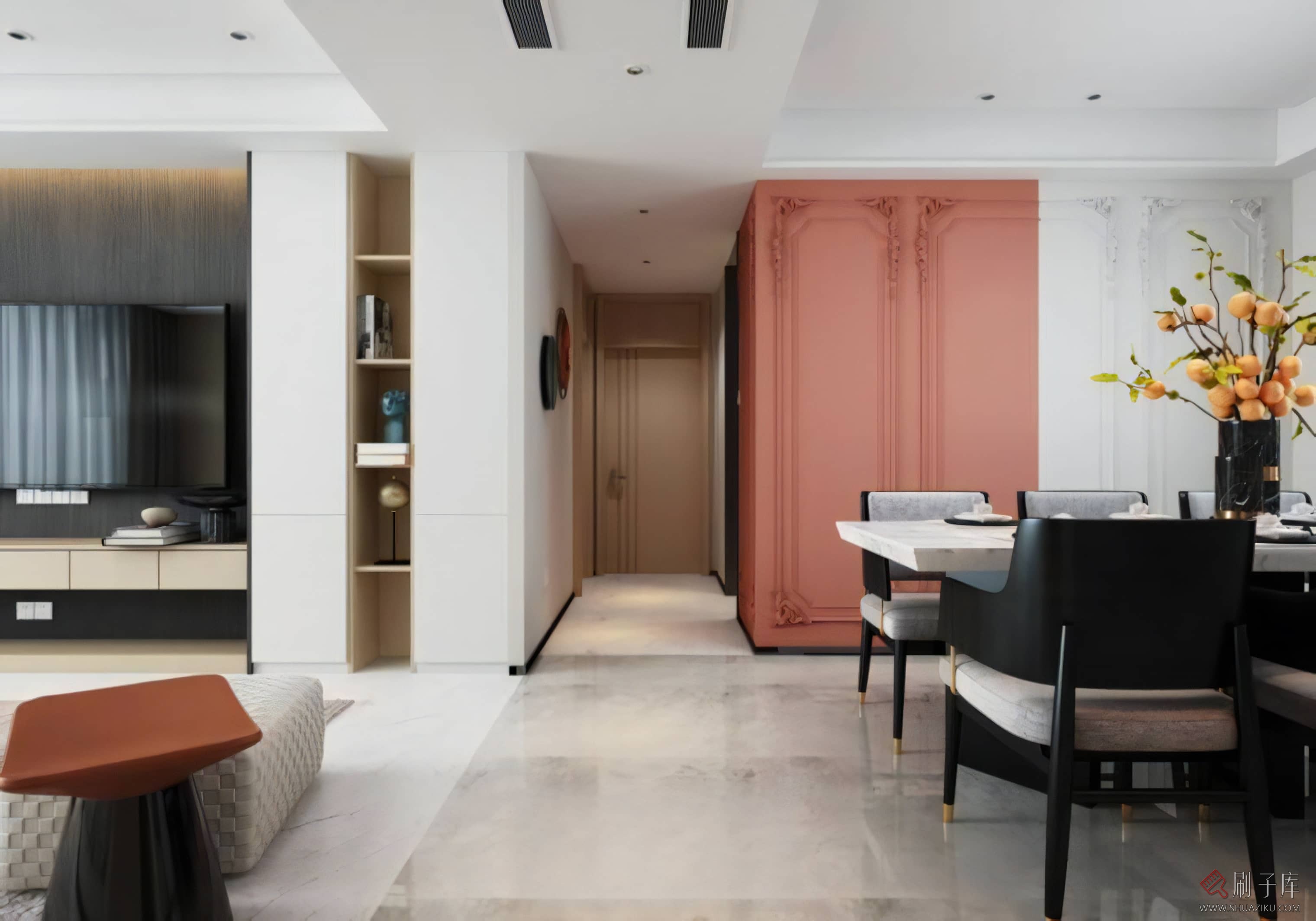 图片[1]-混搭风格住宅空间设计案例高清图集-刷子库