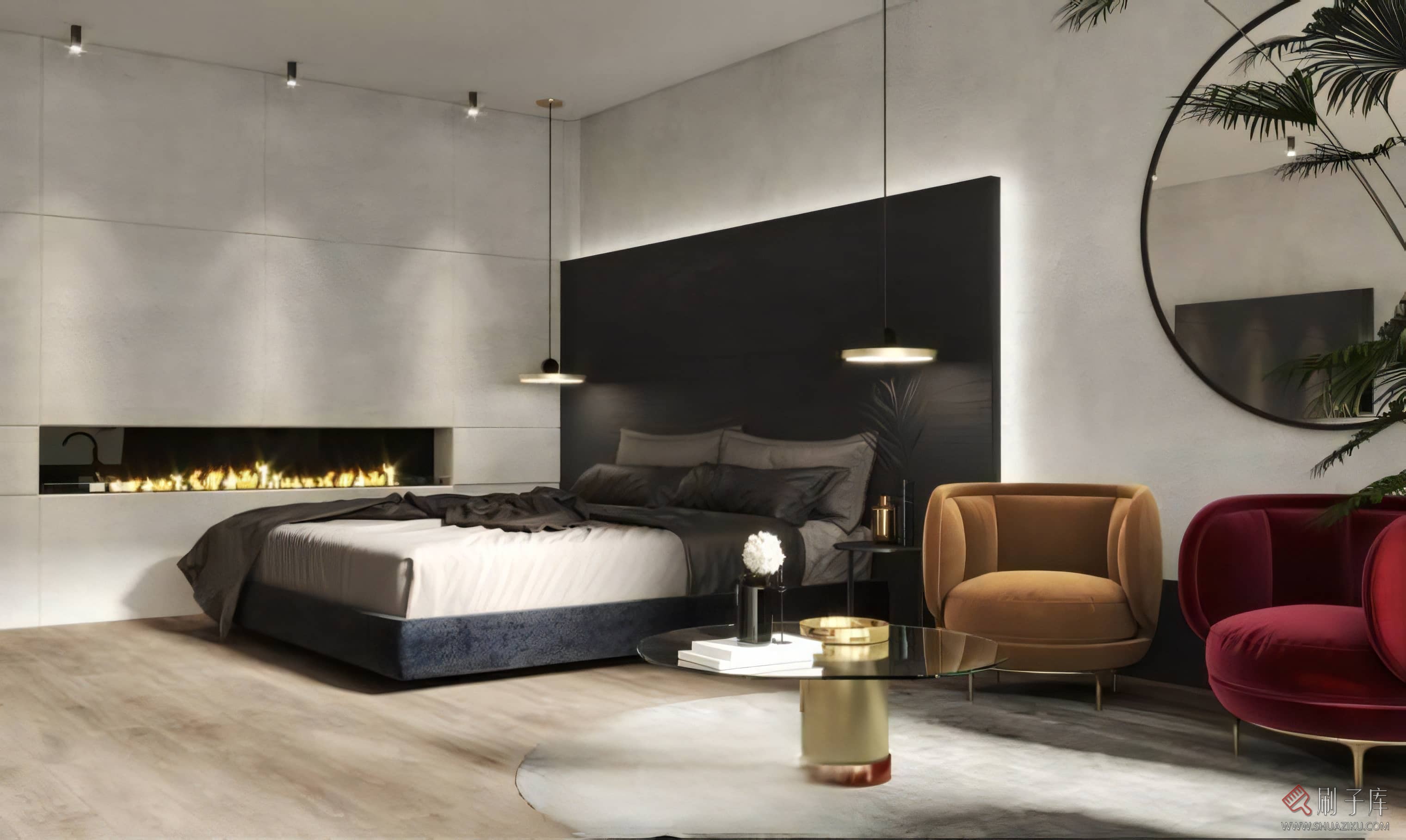 图片[16]-混搭风格住宅空间设计案例高清图集-刷子库