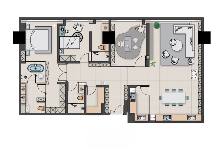 图片[13]-2023精选简约风格家装空间设计案例高清图集-刷子库