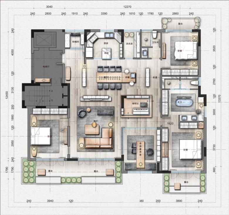 图片[2]-2023大平层精选户型优化方案丨CAD源文件+PSD源文件+JPG图片-刷子库