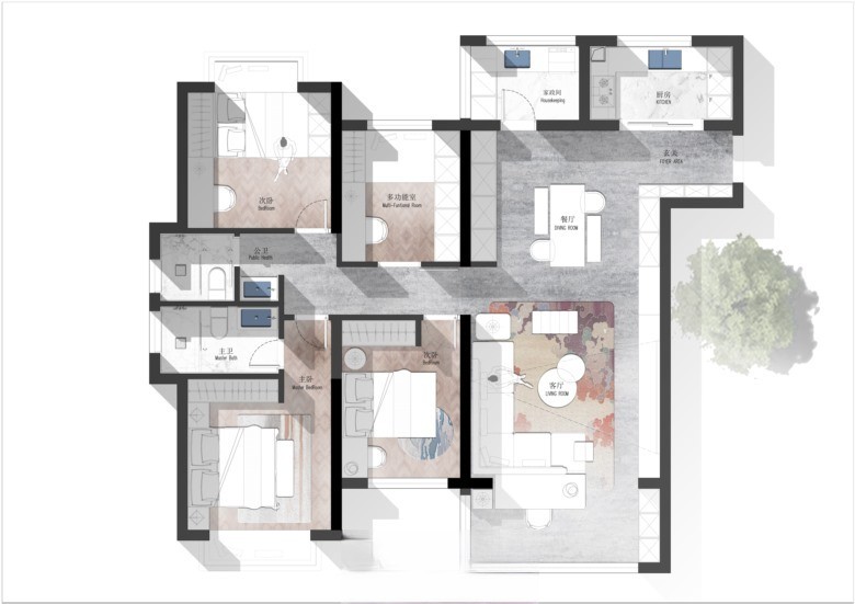 图片[11]-2023年设计师必备户型优化方案彩平案例合集（CAD+PSD）-刷子库
