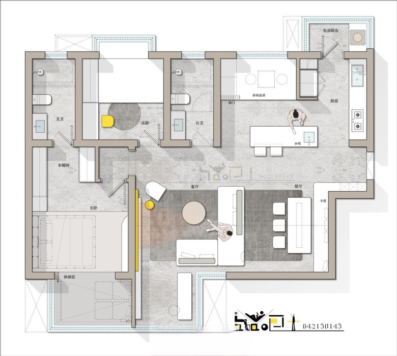 图片[6]-2023中小户型精选户型优化方案丨CAD源文件+PSD源文件+JPG图片-刷子库