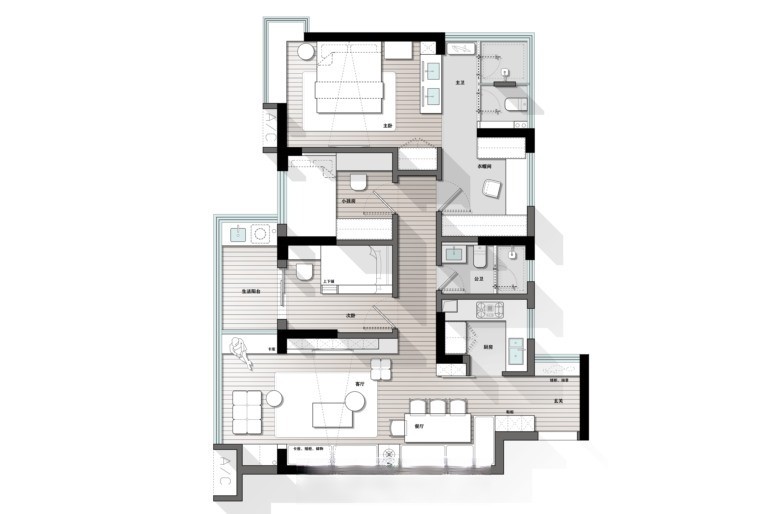 图片[12]-2023中小户型精选户型优化方案丨CAD源文件+PSD源文件+JPG图片-刷子库