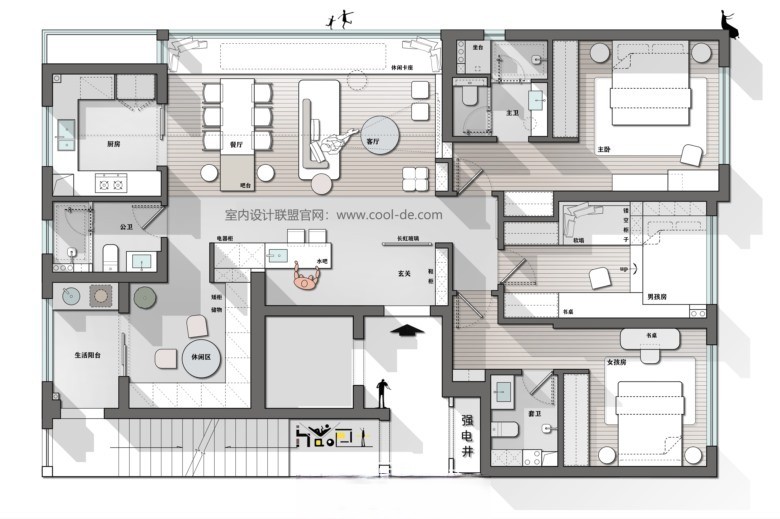 图片[19]-2023中小户型精选户型优化方案丨CAD源文件+PSD源文件+JPG图片-刷子库