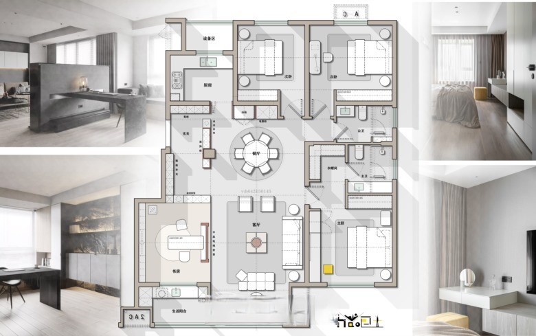 图片[18]-2023中小户型精选户型优化方案丨CAD源文件+PSD源文件+JPG图片-刷子库