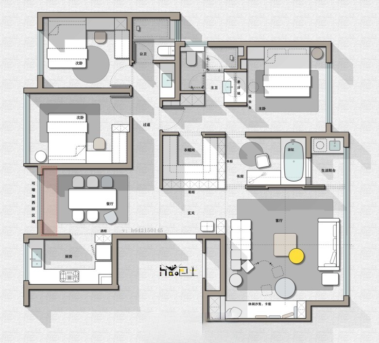 图片[20]-2023中小户型精选户型优化方案丨CAD源文件+PSD源文件+JPG图片-刷子库