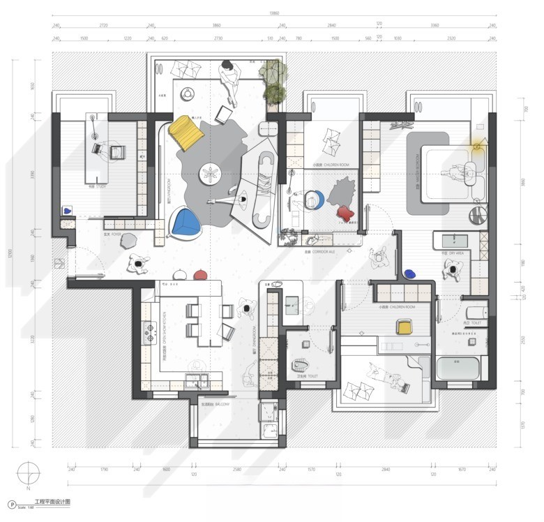 图片[23]-2023中小户型精选户型优化方案丨CAD源文件+PSD源文件+JPG图片-刷子库