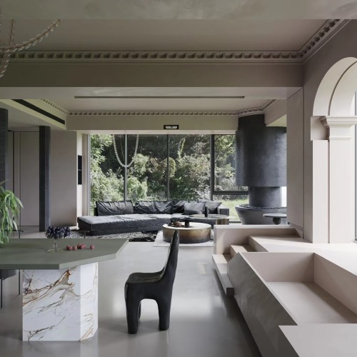 复古客厅写实3d模型-刷子库