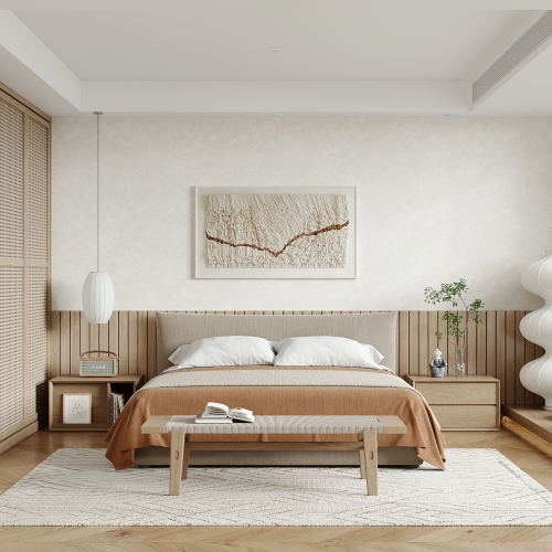 日式卧室3d模型-刷子库