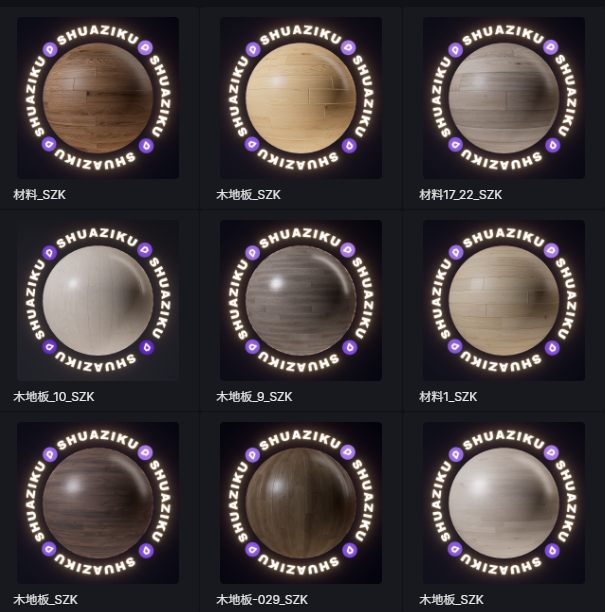 D5工字拼木地板材质20款-刷子库