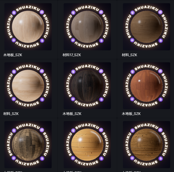 D5工字拼木地板材质20款-刷子库