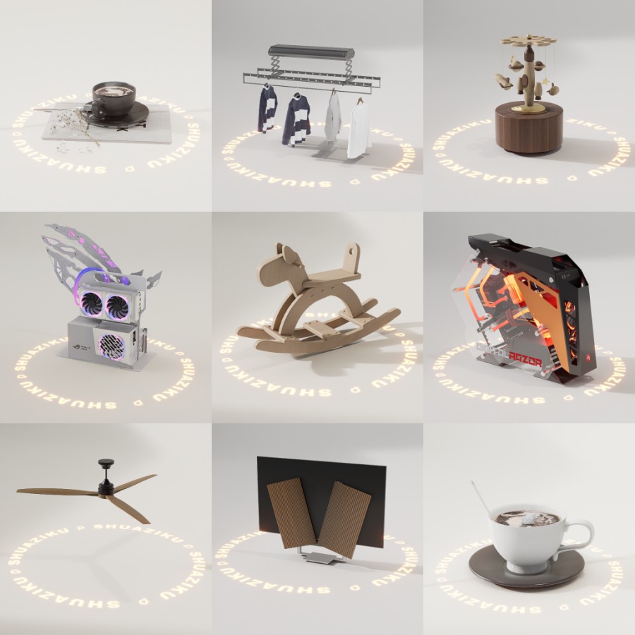 D5动态模型14个-刷子库