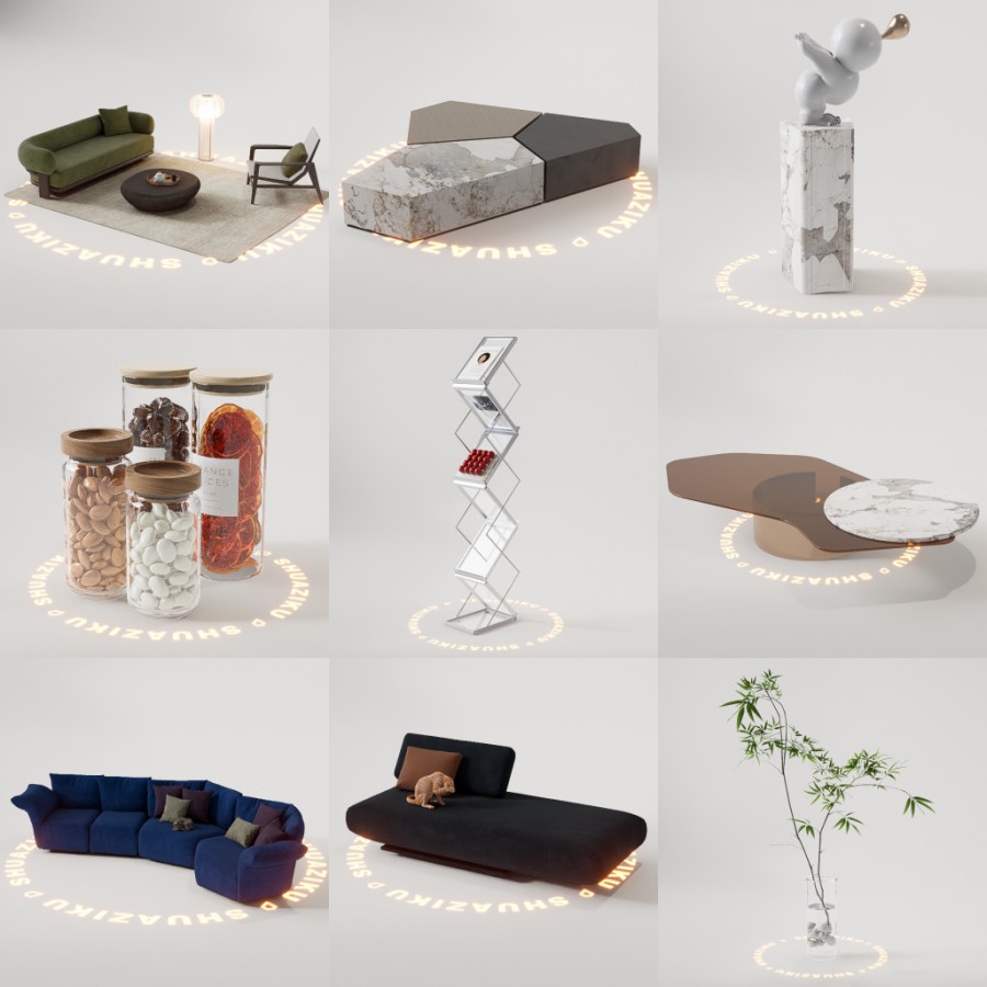 D5模型合集20个-刷子库