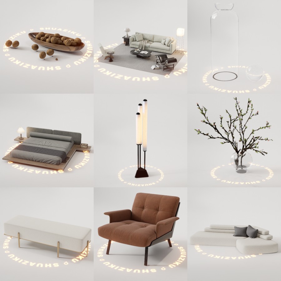 D5模型合集20个-刷子库