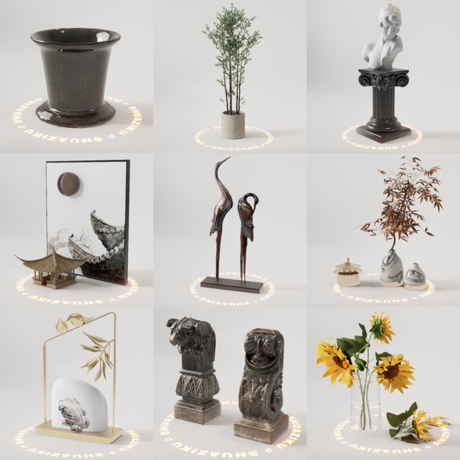 D5模型合集20个-刷子库