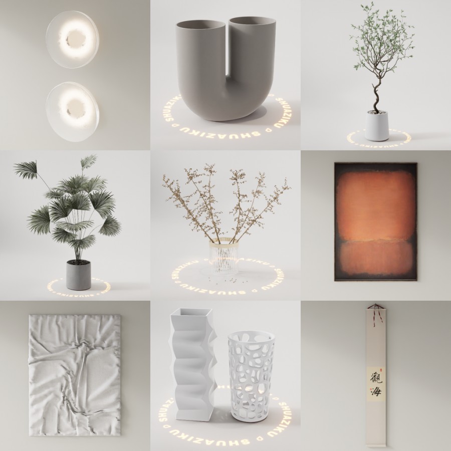 D5模型合集20个-刷子库