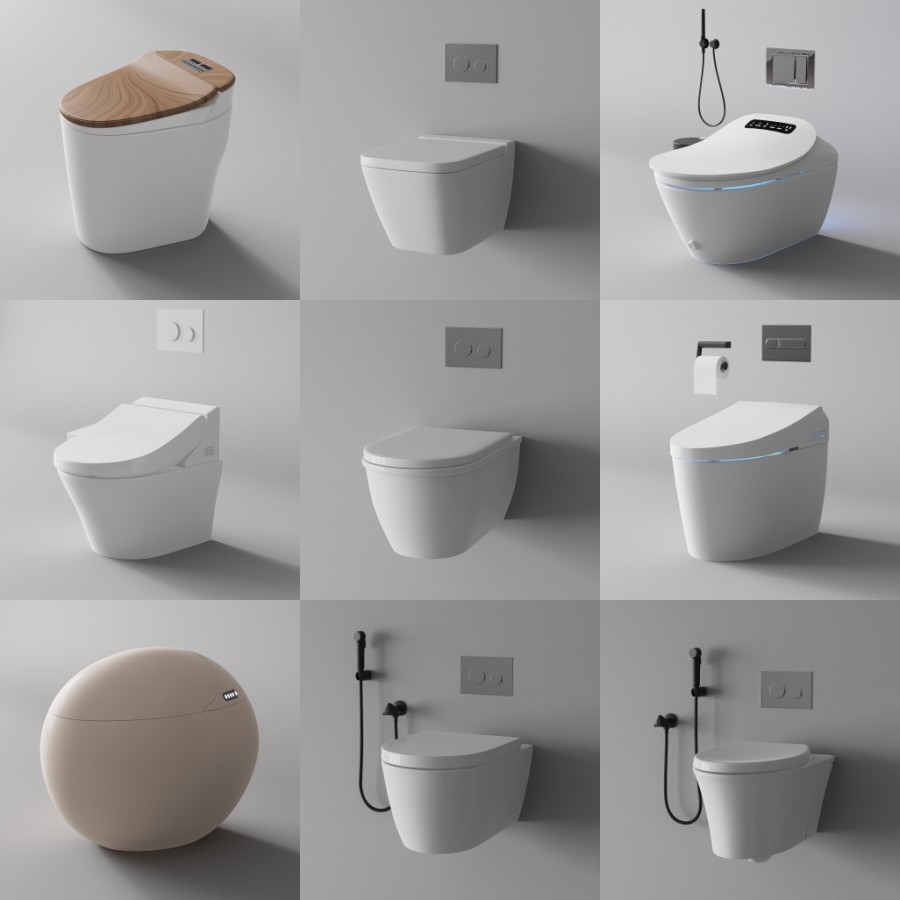 D5马桶模型20个-刷子库