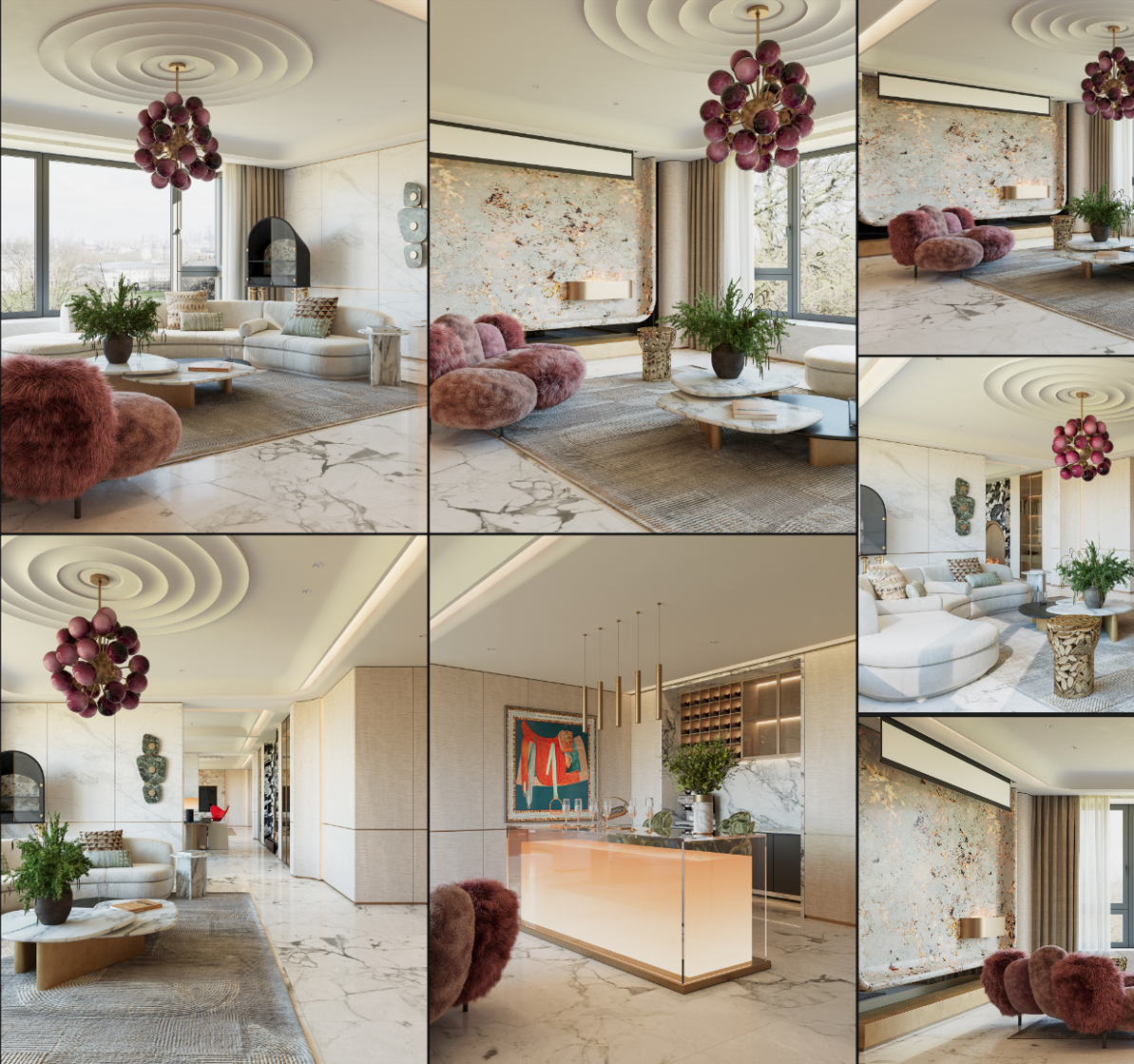 精品3D写实场景模型7套-刷子库