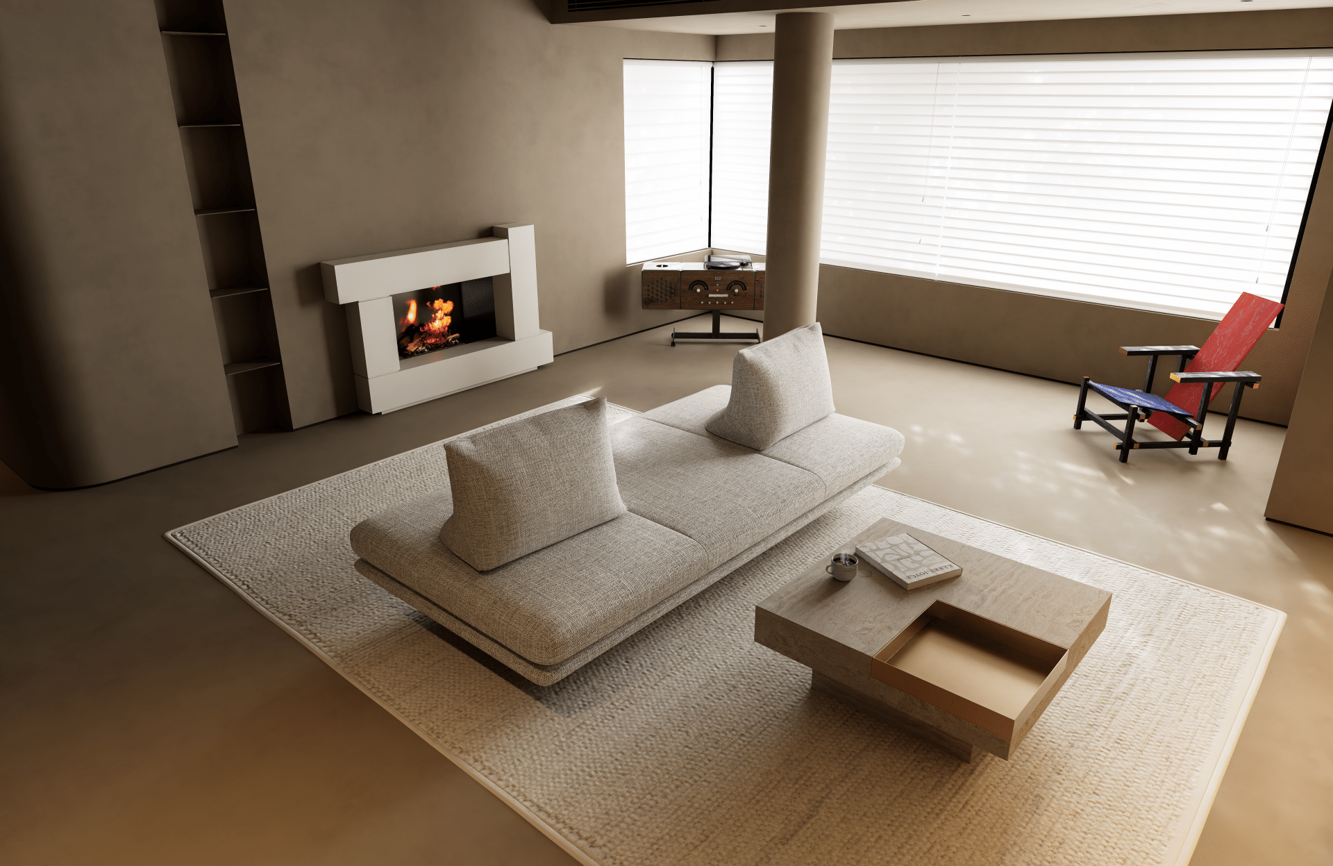 D5渲染器侘寂客餐厅模型-刷子库